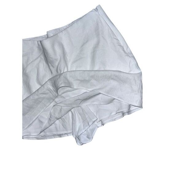 BEAUTIFUL Show Me Your MuMu Mini Skirt in off White Linen Size large Retail $108 - Picture 3 of 7